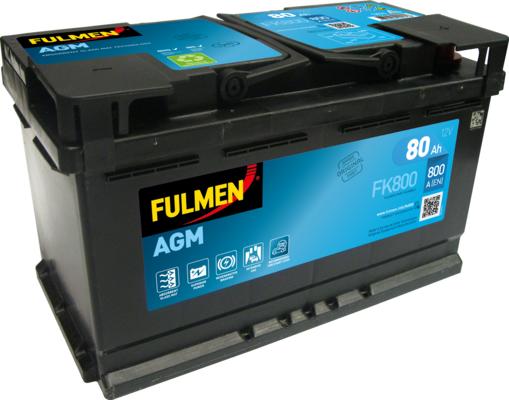 Fulmen FK800 - Startera akumulatoru baterija www.autospares.lv