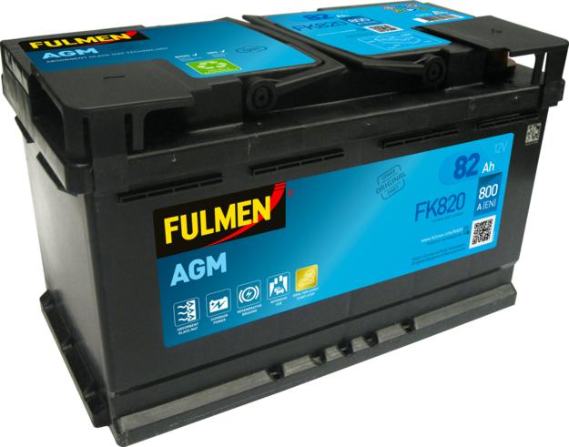 Fulmen FK820 - Startera akumulatoru baterija www.autospares.lv