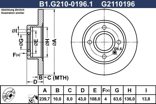 Galfer B1.G210-0196.1 - Bremžu diski www.autospares.lv