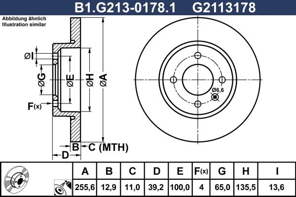 Galfer B1.G213-0178.1 - Bremžu diski www.autospares.lv