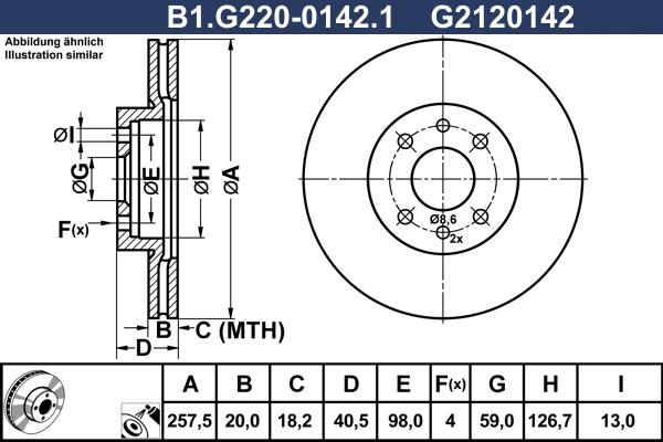Galfer B1.G220-0142.1 - Bremžu diski www.autospares.lv