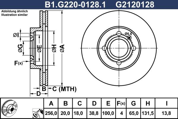 Galfer B1.G220-0128.1 - Bremžu diski www.autospares.lv