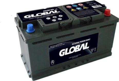 GLOBAL GR095AGM - Startera akumulatoru baterija www.autospares.lv