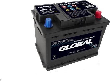 GLOBAL GR060AGM - Startera akumulatoru baterija www.autospares.lv