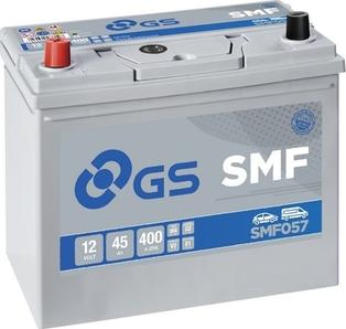 GS SMF057 - Startera akumulatoru baterija www.autospares.lv