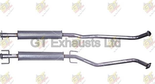 GT Exhausts GGM281 - Vidējais izpl. gāzu trokšņa slāpētājs www.autospares.lv