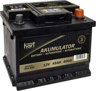 Hart 564 520 - Startera akumulatoru baterija www.autospares.lv