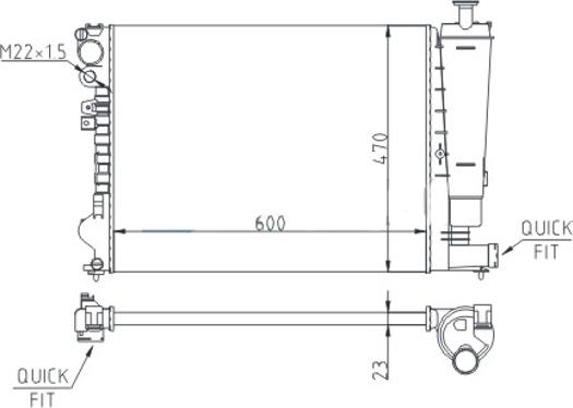 Hart 605 977 - Radiators, Motora dzesēšanas sistēma www.autospares.lv