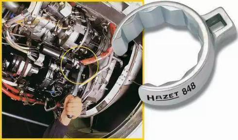 HAZET 848Z-12 - Uzmaucamā uzgriežņu atslēga www.autospares.lv