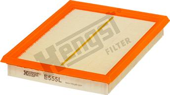 Hengst Filter E555L - Gaisa filtrs www.autospares.lv