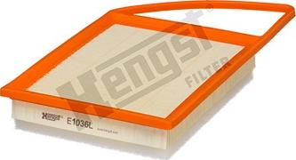 Hengst Filter E1036L - Gaisa filtrs www.autospares.lv