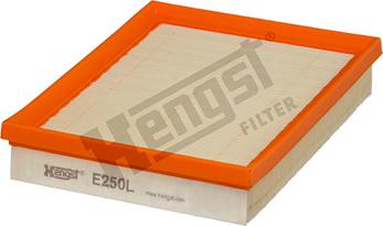 Hengst Filter E250L - Gaisa filtrs www.autospares.lv