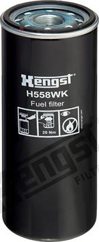 Hengst Filter H558WK - Degvielas filtrs www.autospares.lv