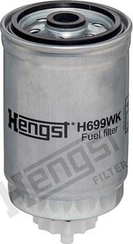 Hengst Filter H699WK - Degvielas filtrs www.autospares.lv