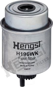 Hengst Filter H196WK - Degvielas filtrs www.autospares.lv