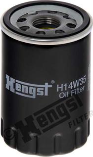 Hengst Filter H14W35 - Eļļas filtrs www.autospares.lv