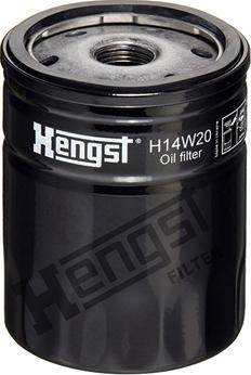 Hengst Filter H14W20 - Eļļas filtrs www.autospares.lv