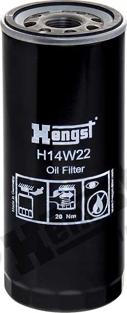 Hengst Filter H14W22 - Eļļas filtrs www.autospares.lv