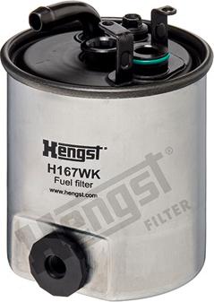 Hengst Filter H167WK - Degvielas filtrs www.autospares.lv