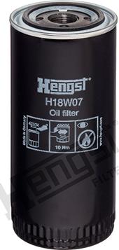 Hengst Filter H18W07 - Eļļas filtrs www.autospares.lv