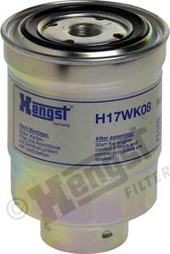 Hengst Filter H17WK08 - Degvielas filtrs www.autospares.lv