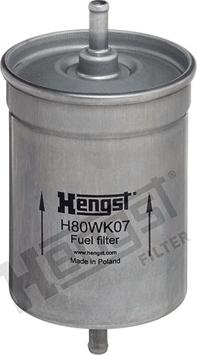 Hengst Filter H80WK07 - Degvielas filtrs www.autospares.lv