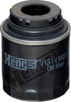 Hengst Filter H314W01 - Eļļas filtrs www.autospares.lv