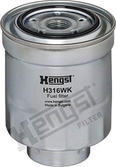 Hengst Filter H316WK - Degvielas filtrs www.autospares.lv