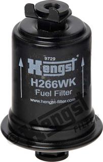 Hengst Filter H266WK - Degvielas filtrs www.autospares.lv