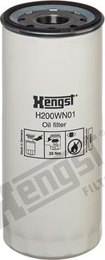 Hengst Filter H200WN01 - Eļļas filtrs www.autospares.lv