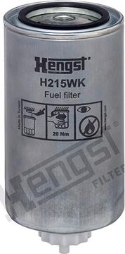 Hengst Filter H215WK - Degvielas filtrs www.autospares.lv