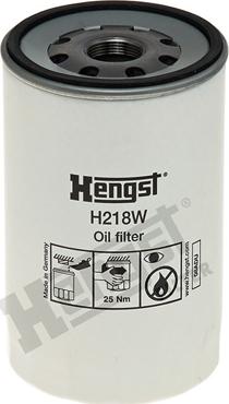 Hengst Filter H218W - Eļļas filtrs www.autospares.lv