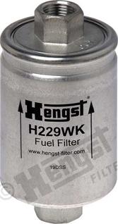 Hengst Filter H229WK - Degvielas filtrs www.autospares.lv