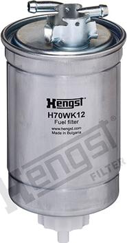 Hengst Filter H70WK12 - Degvielas filtrs www.autospares.lv