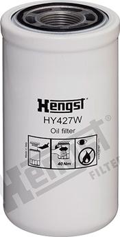 Hengst Filter HY427W - Filtrs, Hidropacēlāja sistēma www.autospares.lv