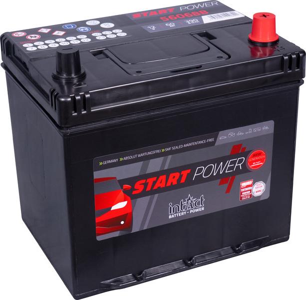 INTACT 56068BGUG - Startera akumulatoru baterija www.autospares.lv