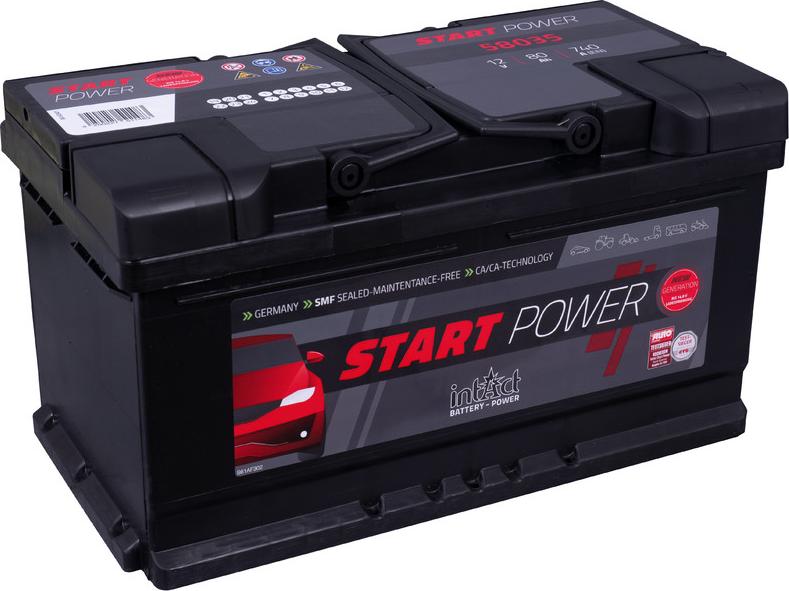 INTACT 58035GUG - Startera akumulatoru baterija www.autospares.lv