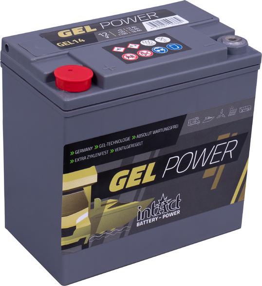 INTACT GEL-14 - Startera akumulatoru baterija www.autospares.lv
