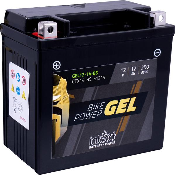 INTACT GEL12-14-BS - Startera akumulatoru baterija www.autospares.lv
