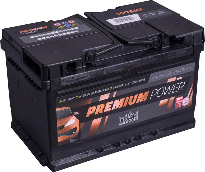 INTACT PP75MF - Startera akumulatoru baterija www.autospares.lv