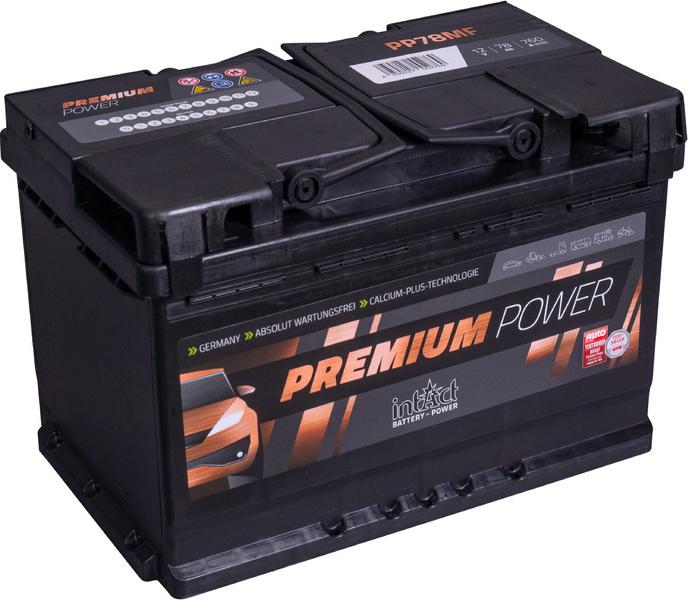 INTACT PP78MF - Startera akumulatoru baterija www.autospares.lv