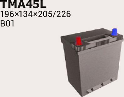 IPSA TMA45L - Startera akumulatoru baterija www.autospares.lv