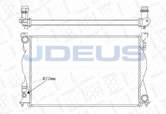 Jdeus M-0010250 - Radiators, Motora dzesēšanas sistēma www.autospares.lv