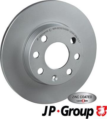 JP Group 1263104700 - Bremžu diski www.autospares.lv