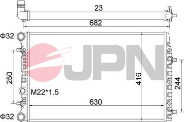 JPN 60C9056-JPN - Radiators, Motora dzesēšanas sistēma www.autospares.lv