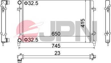 JPN 60C9058-JPN - Radiators, Motora dzesēšanas sistēma www.autospares.lv