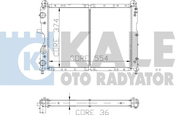 KALE OTO RADYATÖR 102000 - Radiators, Motora dzesēšanas sistēma www.autospares.lv