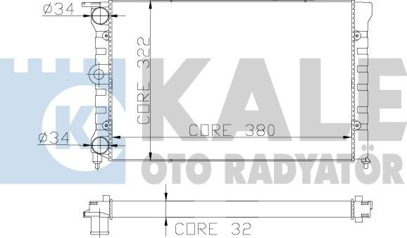 KALE OTO RADYATÖR 139400 - Radiators, Motora dzesēšanas sistēma www.autospares.lv