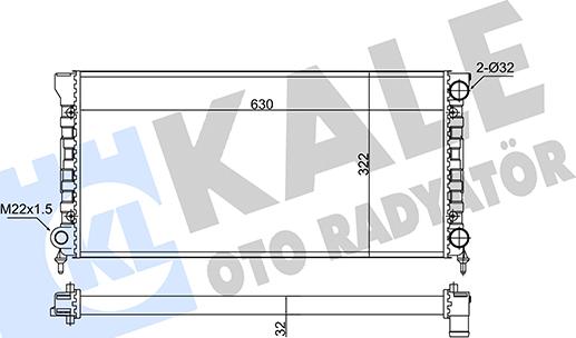 KALE OTO RADYATÖR 348285 - Radiators, Motora dzesēšanas sistēma www.autospares.lv