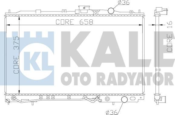 KALE OTO RADYATÖR 342040 - Radiators, Motora dzesēšanas sistēma www.autospares.lv
